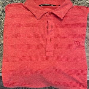 Travis Mathew Large Heater Polo Red